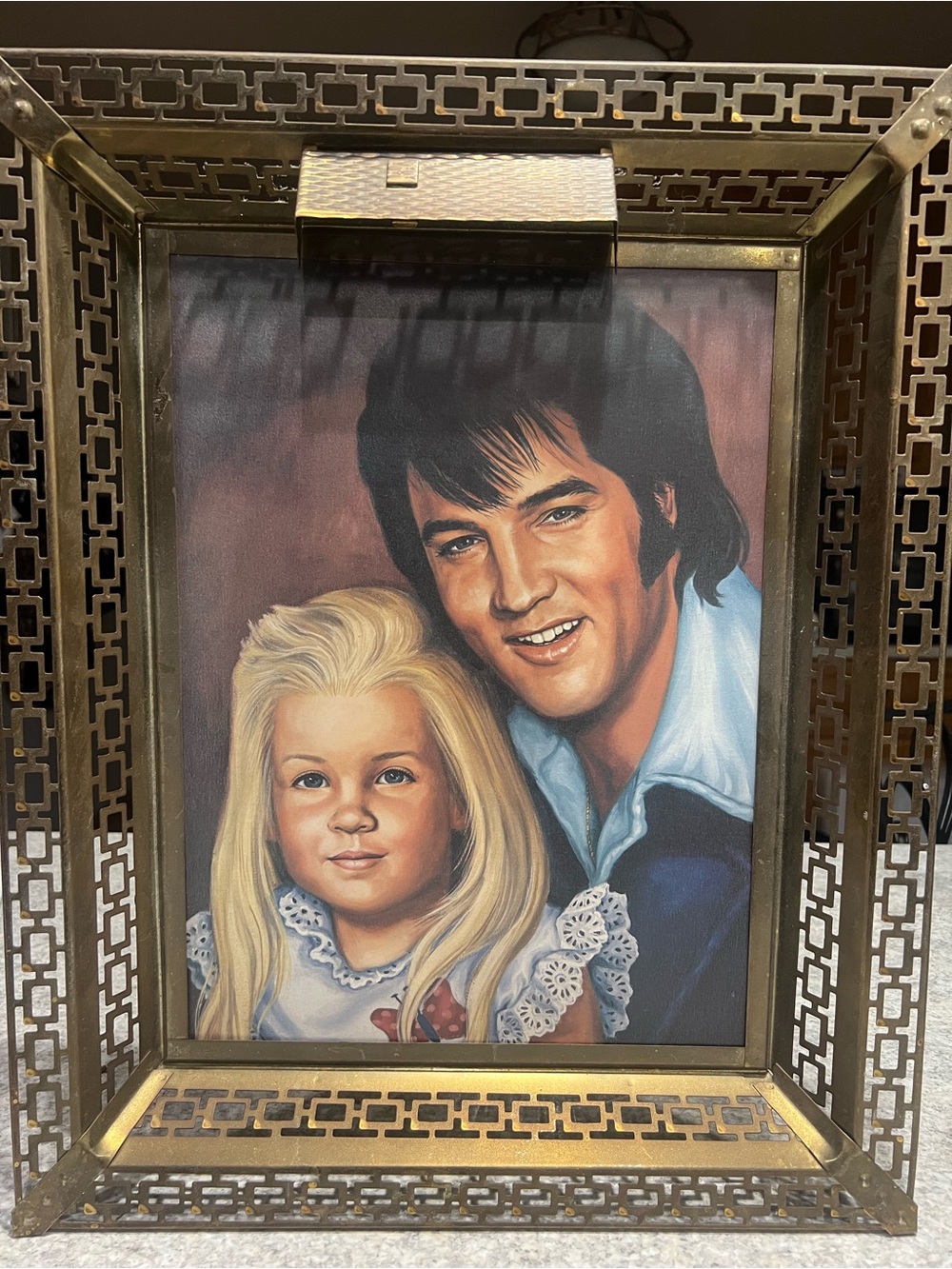 Vintage Elvis Presley Framed Portrait Photography Print